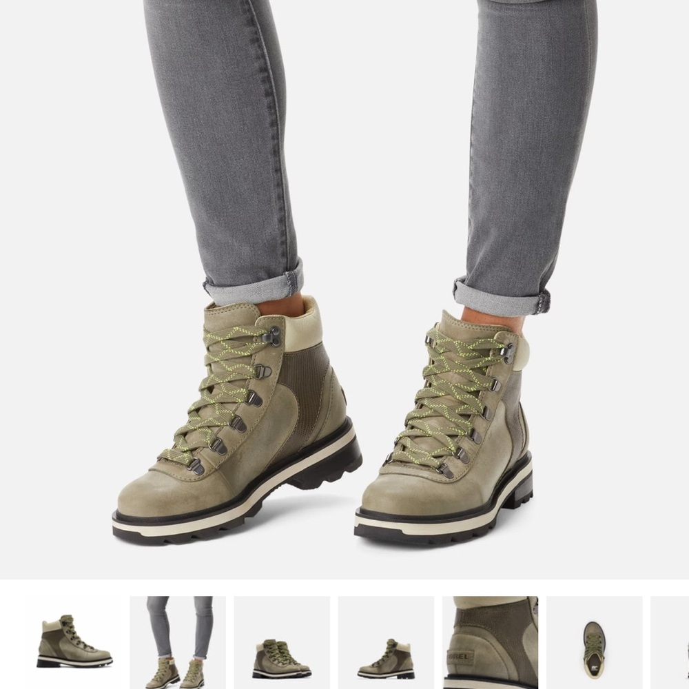 Sorel Lennox Lace Up Boots Women 8.5